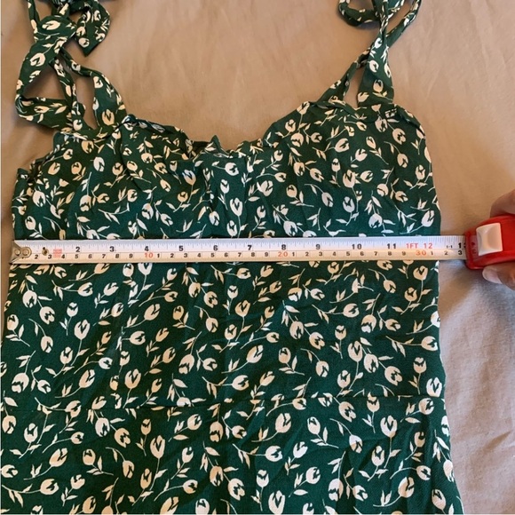 Reformation Green Floral Mini Dress - Picture 13 of 16